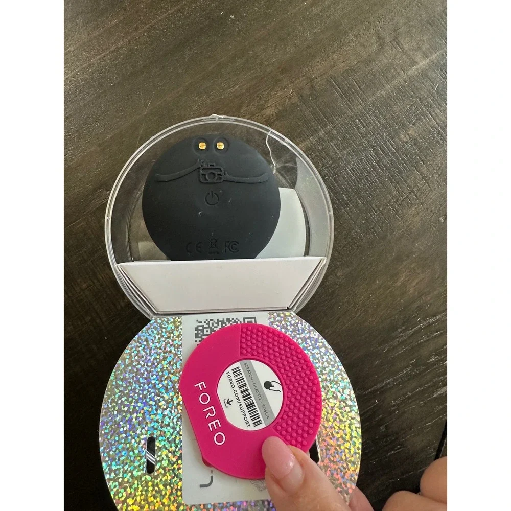 FOREO LUNA fofo Smart Facial‎ Cleansing Brush Midnight Black Skin Analyzer NIP